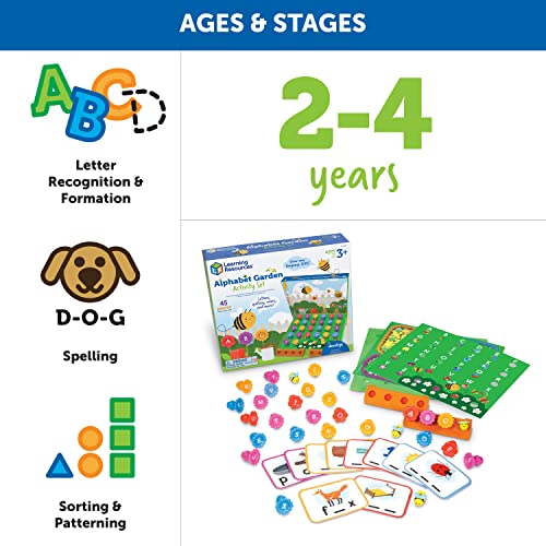 Learning Resources Alphabet Garden Activity Set - 45 Pieces, Age 3+ Educational Indoor Games, Preschool Alphabet, Toddler Brain Toys, Toddler Preschool Learning by Learning Resources - Image 5