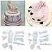 Shopline 9 Pcs Plastic Sandal Fondant Mold, Lady High-Heeled Shoes Fondant Cake Sugar Craft Baking Cutter Mold