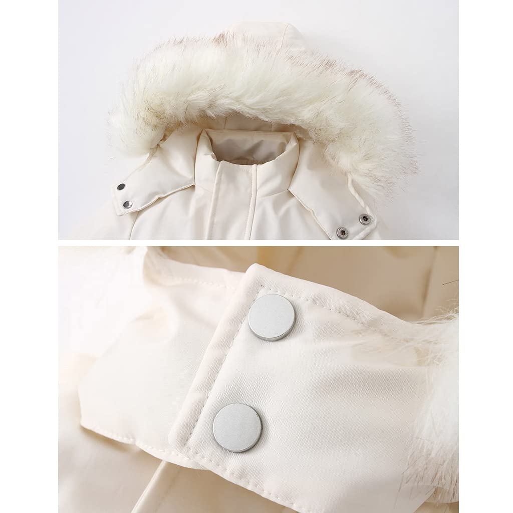BRONG Bambino Ragazze Tute da Neve Pagliaccetto Bambini Impermeabile Pagliaccetti Giacche da Sci Abito Ragazzi Pile Cappotto Antivento Capispalla