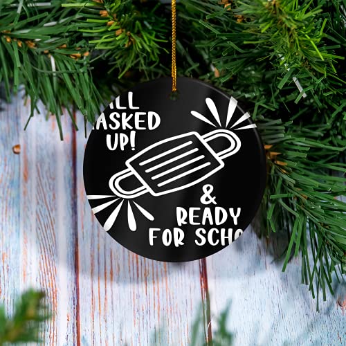 Christmas Ornament - Back To School Homeschool New Home Ornament, Quarantine Christmas, Engagement Ornament, Couples Ornament Gift Christmas, Xmas 2 Pcs #TOP5