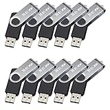MECO 20Pcs 8GB 8G USB 2.0 Flash Drive Memory Stick Fold Storage Thumb Stick Pen Swivel Design Black