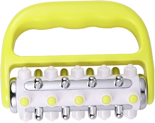 Miniatura 3 de 2pcs Cuerpo Rodillo Cepillo Abs Rodillo Amarillo Masajeador Rodillo Aleación de Aluminio Cepillo Masajeador