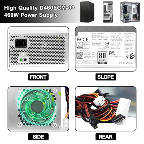 LXun Fuente de Poder 460W Compatible Dell Precision y Alienware miniatura 6