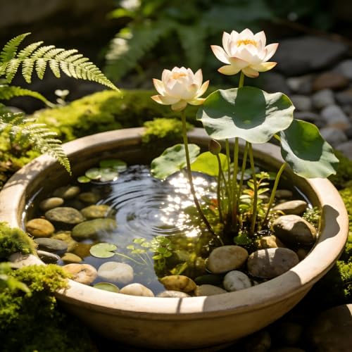 Bowl Lotus Seeds (Nelumbo nucifera) Dwarf Patio Pond Variety Pack of 30 Seeds