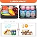 Accmor Breastmilk Cooler Bag with Ice Pack, Fits 6 Baby Bottles Up to 9 Ounce Insulated Baby Bottle Tote Bags, Waterproof Breastmilk Cooler Bags for Nursing Working Mom Daycare