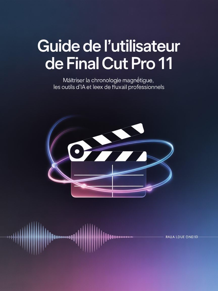 Guide de l'utilisateur de Final Cut Pro 11: Maîtriser la chronologie magnétique, les outils d'IA et les flux de travail professionnels (French Edition)