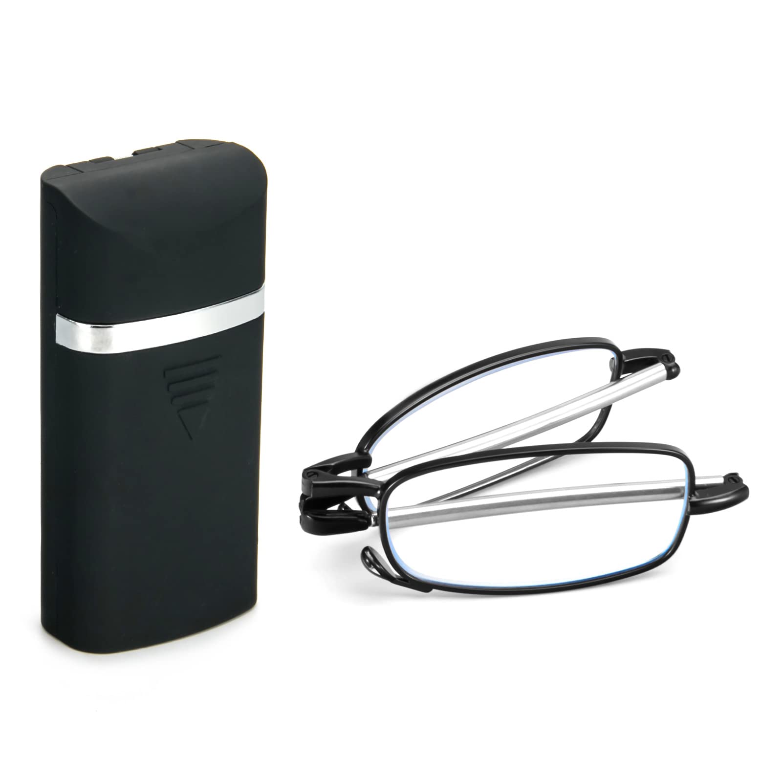 KoKoBin Faltbare Lesebrille aus Edelstahl Mini Anti-Blau Seh