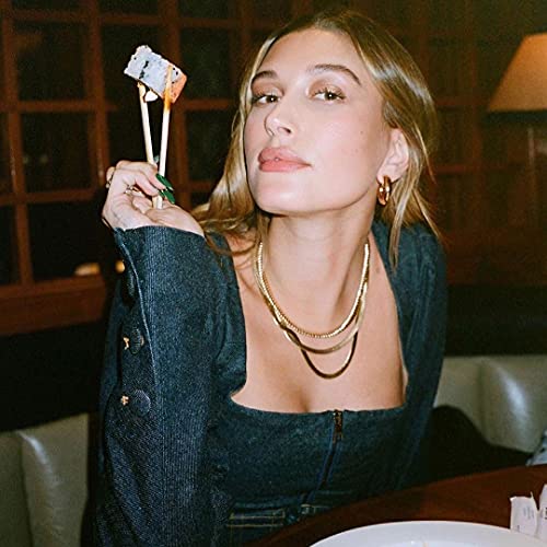 Gacimy Chunky Gold Hoop Earrings For Women 14K Real Gold Plated, 925 Sterling Silver Post Gold Hoops For Women, 30Mm Yellow Gold Medium Hoop Earrings #TOP3