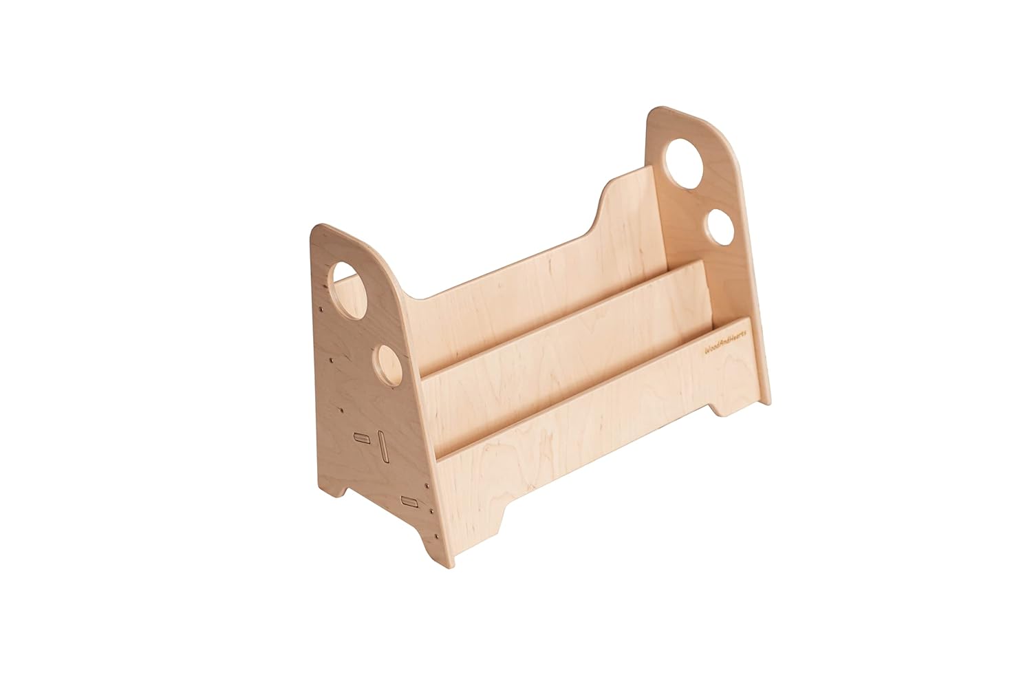 Woodandhearts Montessori bookcase Wooden bookshelf for