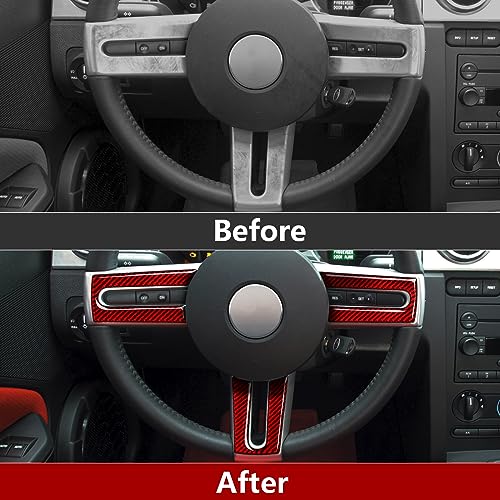 Car Sticker Carbon Fiber Decal Interior Trim for Ford Mustang GT Shelby 2005 2006 2007 2008 2009 S197 Accessories by MYDDL - Image 2