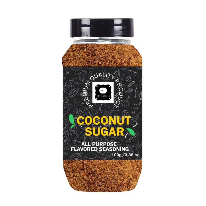 EDZZEL Premium Quality Indian Organic Coconut Sugar Plant Based, Vegan, Gluten Free-100 GRAM Box ( Set Of 3 )