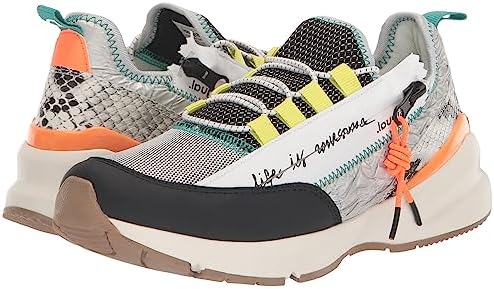 Desigual Women's 4 Woman PU Sneakers Low Shoes_Moon_Zipper 9019 Tutti Fruti, Material Finishes, 6 | Image 6