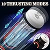 ZWFUN Masturbieren für Männer Elektrische Cup Masturbatoren Sex Spielzeug Penis Massager mit 10 Vibrationsmodi 4 Saugmodi Taschenmuschi Realistisch Groß Vibratorensets Sexspielzeug für Männer Extrem #1