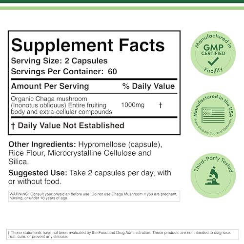 Double Wood Supplements DWCHAGA Chaga Supplement