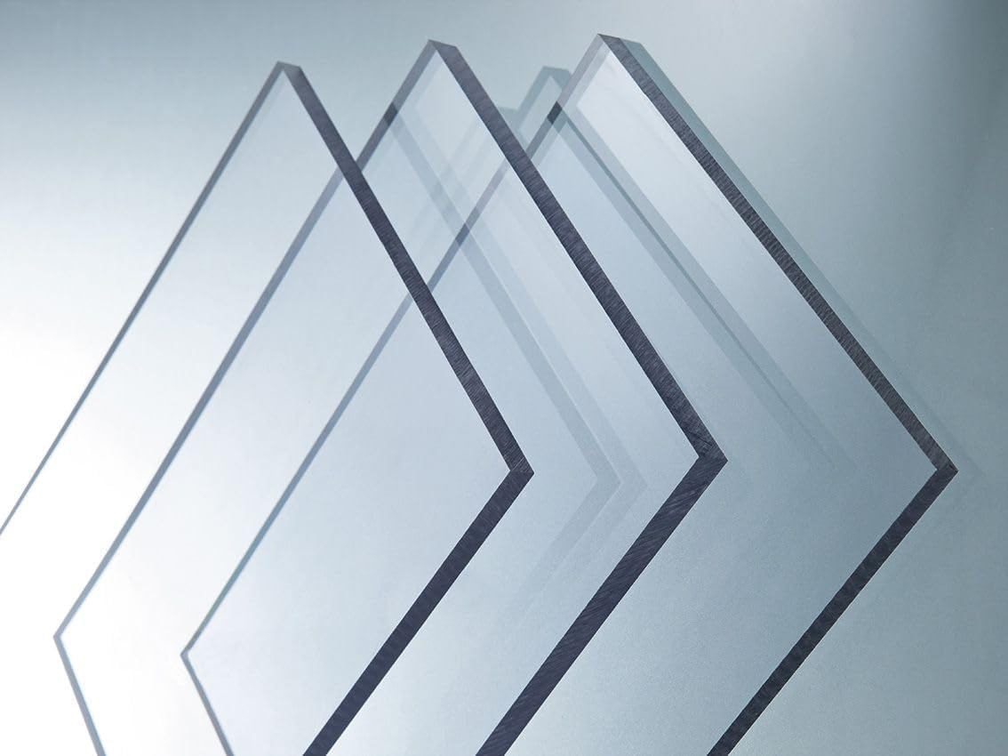 8mm Clear Solid Polycarbonate Sheet, 350 x 300 mm – Shatterproof Glazing and Greenhouse Panel