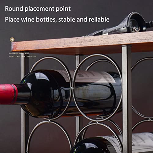 Soporte para botellas de vino RUVOO para 6 botellas y 2 copas miniatura 3