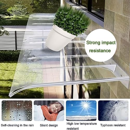 Auvent extérieur en polycarbonate résistant aux UV pour jardin