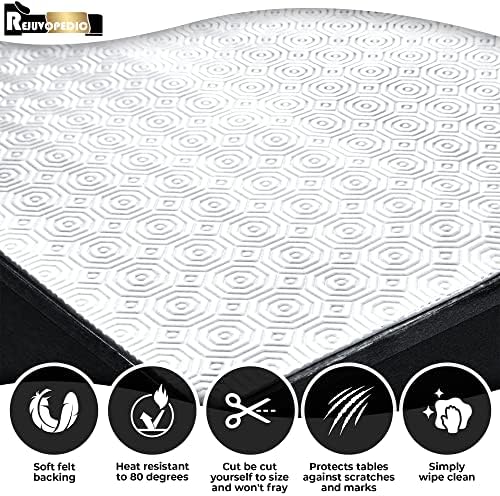 rejuvopedic 100 cms x 137 cms Of Ivory Heat/Scratch Resistant Table Protector