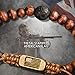 iHeartDogs Hero Company Men's Beaded Bracelet - American Revolutionary War Musket Bracelet for Men