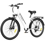 CHEEVALRY E Bike Herren Damen 27,5 Zoll, Elektrofahrrad City Trekkingrad mit 36V 15Ah Akku bis 100 km, 250W Pedelec bis 25 km/h, 45 Nm, 7-Gang Schaltung, Scheibenbremsen, E-Bike für Pendeln & Touren
