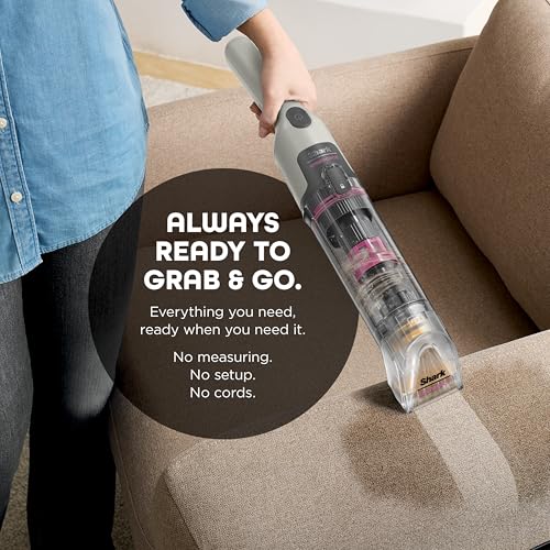 Image of Shark StainForce Cordless Portable Spot, Stain, & Odor Remover System for Carpets, Area Rugs, Upholstery, Stairs, Cars, Accessories, and Full-Size Cleaning Solution, Beige, HX095BRN