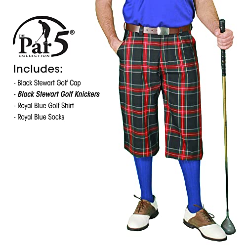 Black Stewart Golf Outfits - Mens - Royal Blue3