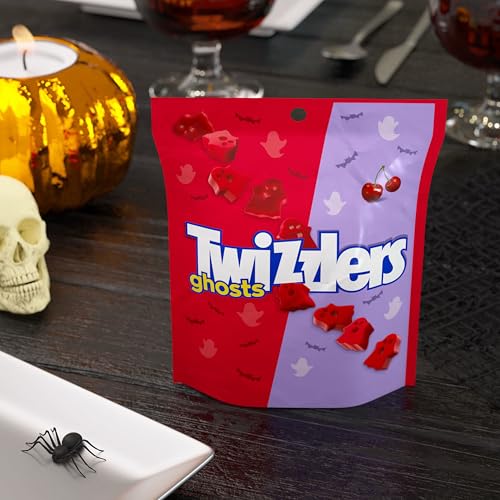 TWIZZLERS Ghosts Cherry Flavored Chewy, Halloween Candy Bag, 7.1 oz - Thumbnail 5