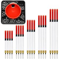 Fishing Floats Set, 120g Fishing Weights Floats, Versatile Fishing Tackle Accessories, Split Shot Fishing Weights, Straight Insert Fishing Floats Coarse for Fishing in Stillwater and Running Water