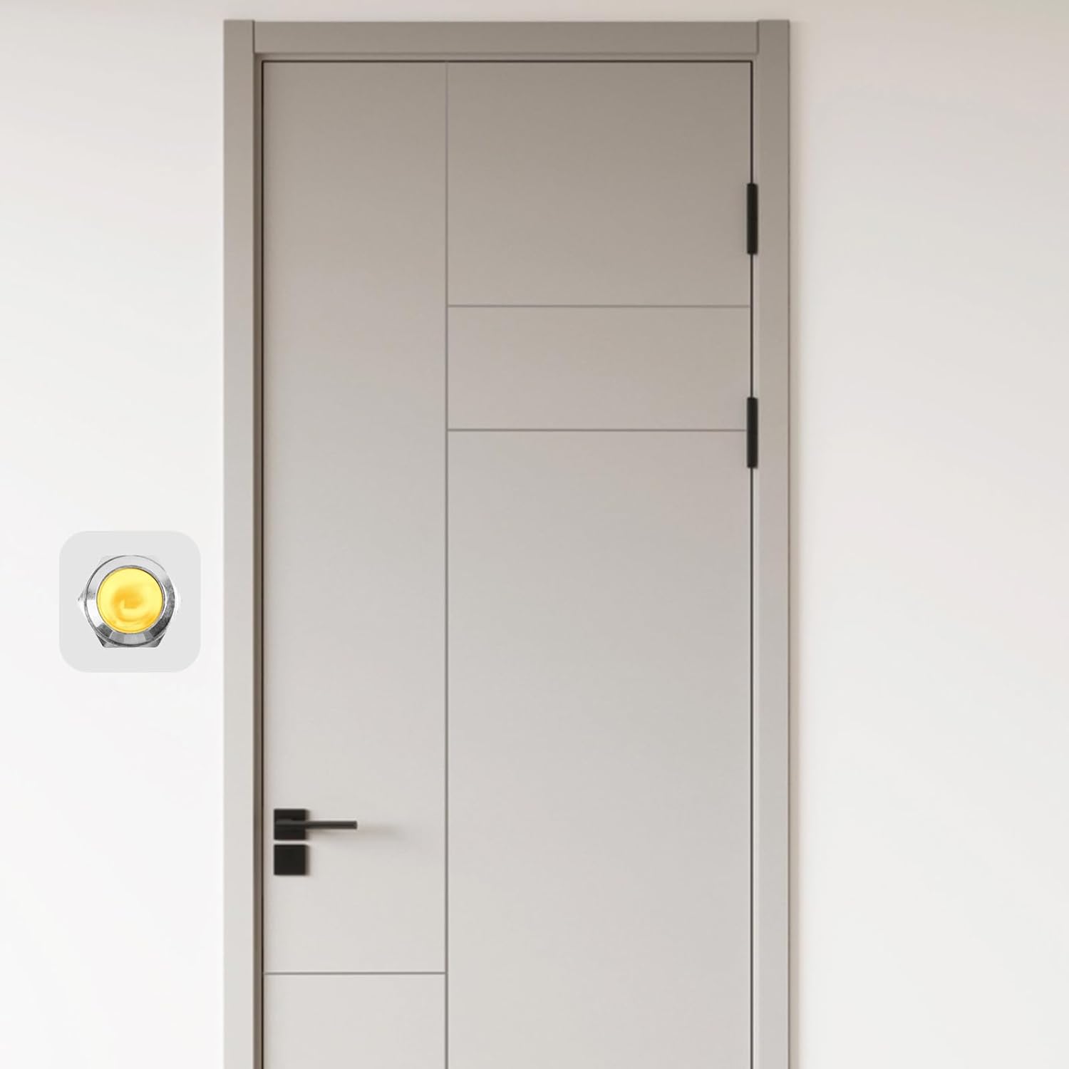 4PCS Wired Doorbell Kit Replacement Buttons, Push Door Bell Ringer Parts for Door