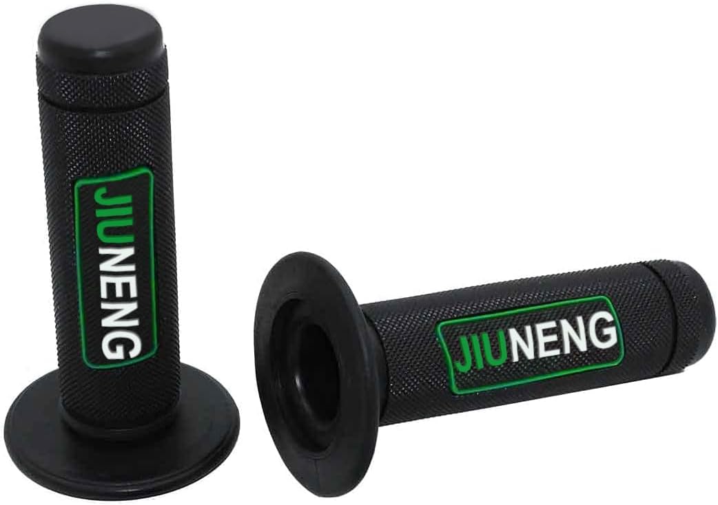 7/8" Universal Motorcycle Rubber Anti-Slip Handlebar Grips for Pit Dirt Bike Green