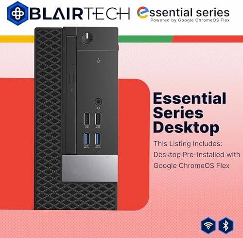 Blair Tech Desktop Computer PC – Essential Series – Intel Core i5, 8GB RAM, 128GB SSD, WiFi 6, Bluetooth, HDMI & DisplayPort – Powered by Google ChromeOS Flex Operating System (Renewed) — view 6