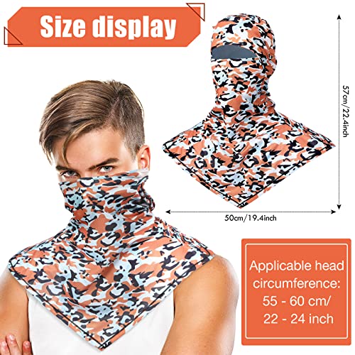 Image of 4 Piece Balaclava Face Covering Summer Balaclava Sun Protection Long Neck Cover for Men Women