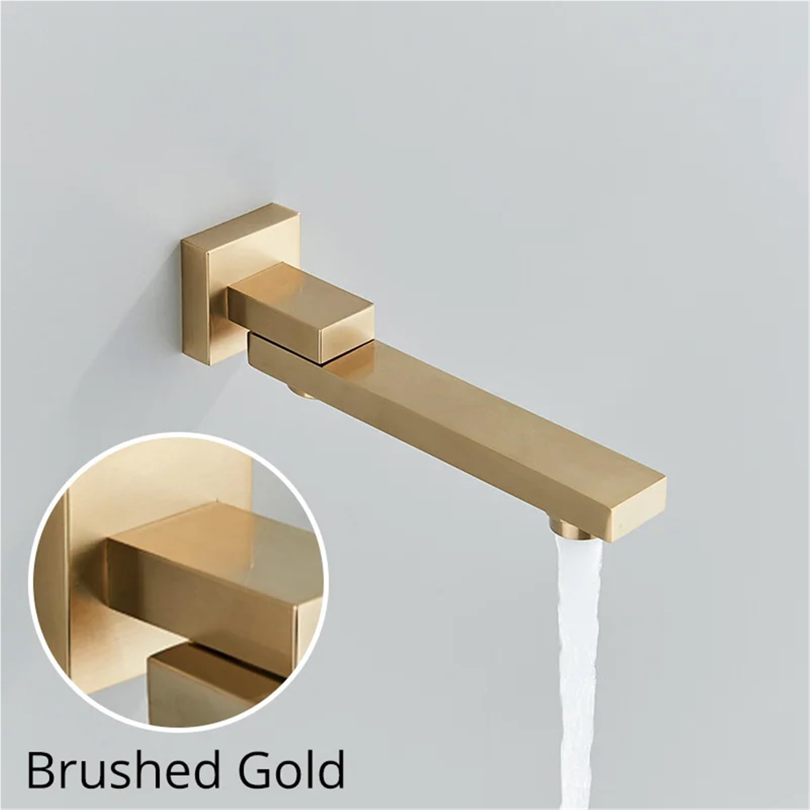 Rubinetti per Vasca da Bagno a Parete, Rubinetto per Doccia in Ottone Cromato/Bronzo Nero, beccuccio Girevole per Vasca da Bagno a Parete, Accessori per Il Bagno (Colore 3)