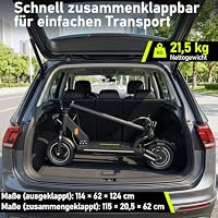 E Roller mit Straßenzulassung, 55-75km Reichweite, 4 Stoßdämpfer – Ansicht 7