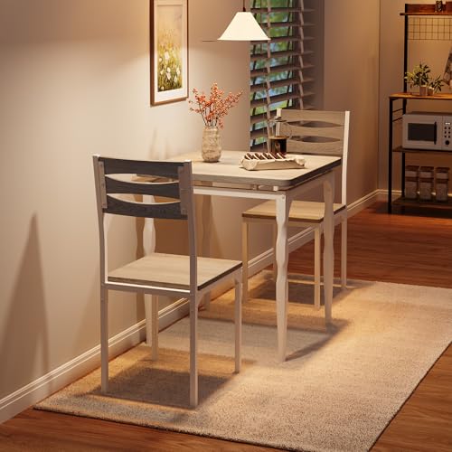 Image of Garvee Dining Table and Chairs Set for 2, Kitchen Dining Set for Apartment