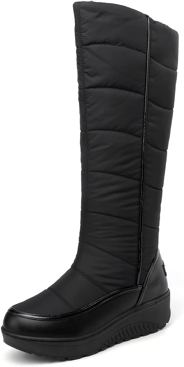 Scaoruki Women Furry Snow Boots Waterproof