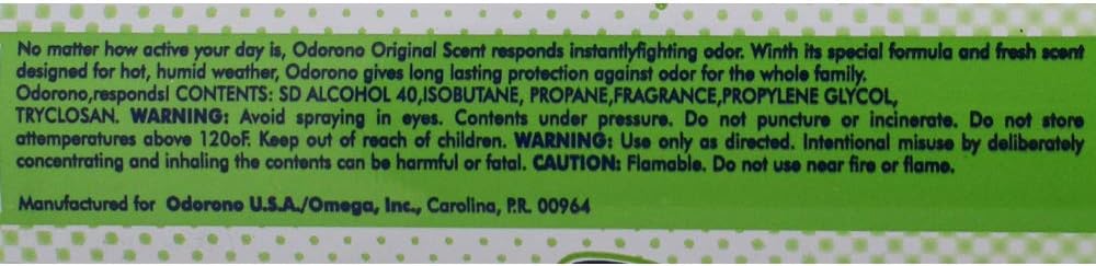 Odorono Anti perspirant Deodorant Original Scent 4 OZ 2 Pack