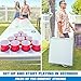 GoPong 8 Foot Portable Beer Pong / Tailgate Tables (Black, Football, American Flag, or Custom Dry Erase)