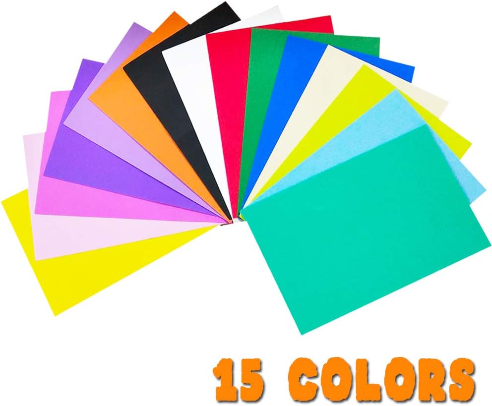 30 Pcs EVA Foam Sheets,8 x 12 inch,Assorted Colors (15 Colors),2mm Thick,Perfect for Craft Projects,Kids DIY Projects : Arts, Crafts & Sewing