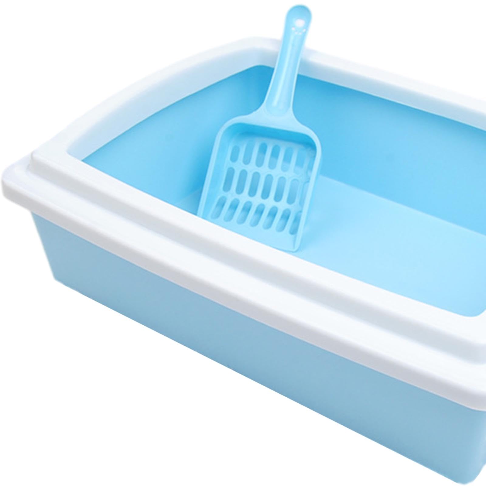 Lettaia, Lettiera for Gatti, vaschetta for lettiera for Animali Domestici(Light Blue)
