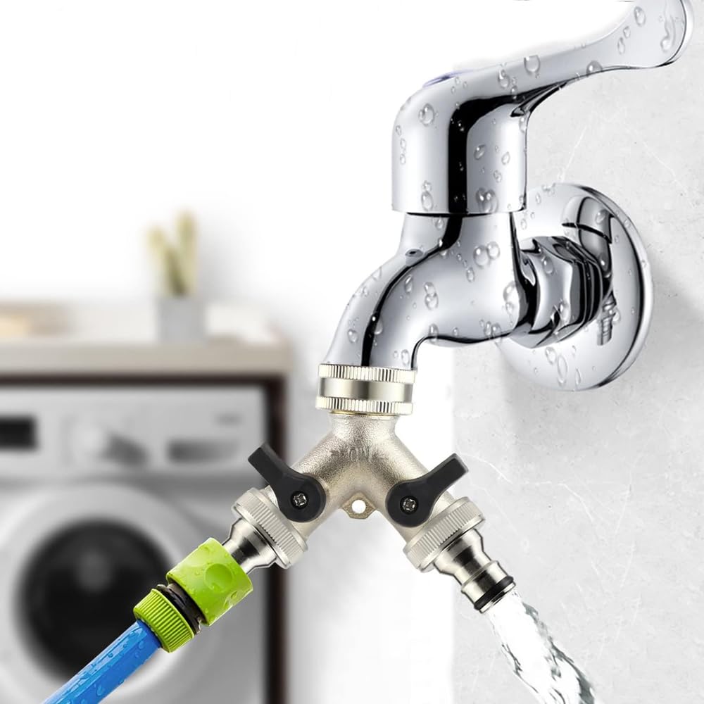 Distributore Rubinetto A 2 Vie Connettore In Ottone,Splitter Tubo Da