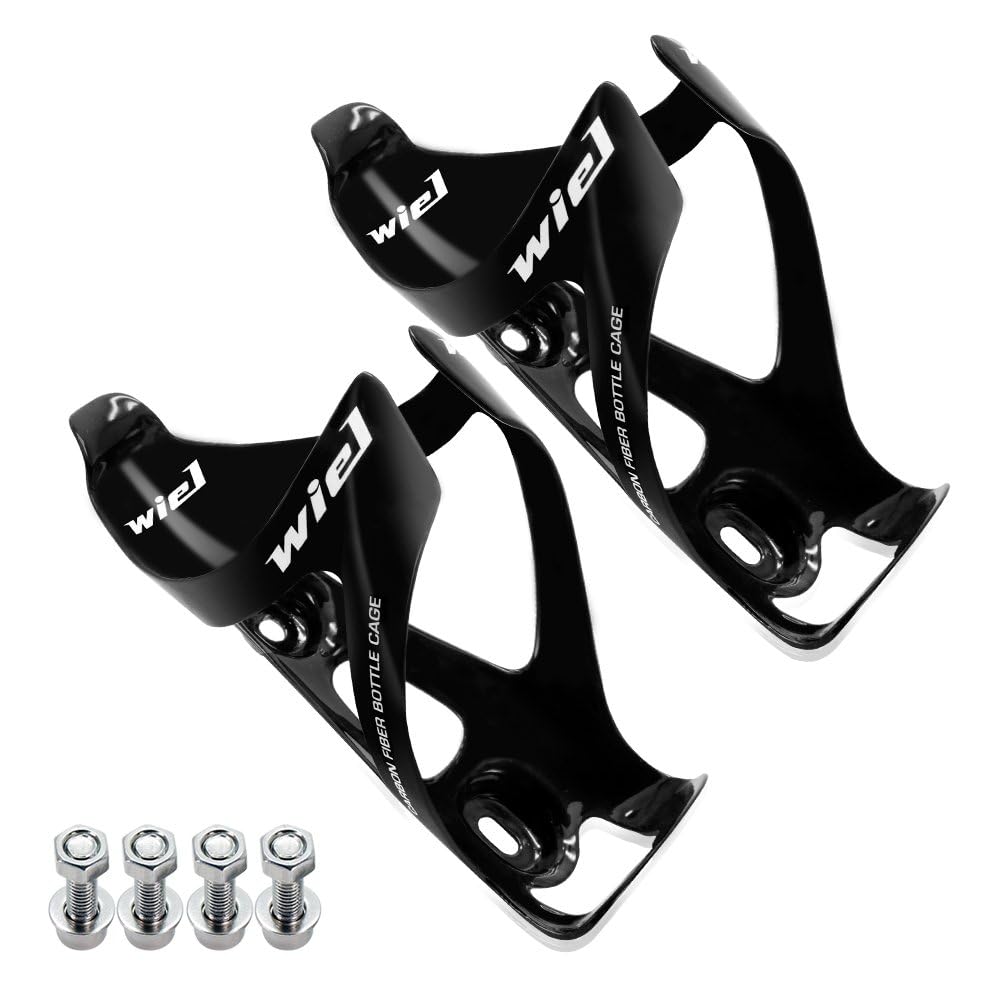 Wiel Full Carbon Fiber Bicycle Bike Light Drink Water Bottle Cage Holder