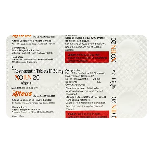 Xoten-20mg - Strip of 15 Tablets : Amazon.in: Health & Personal Care