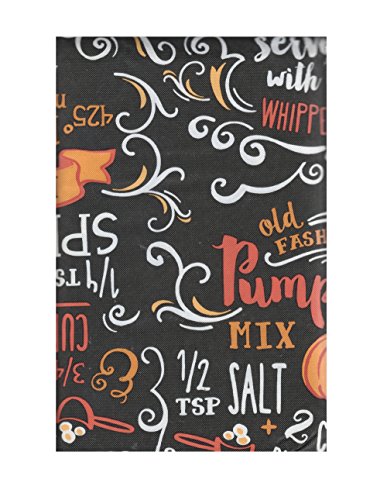 Vinyl Tablecloth Chalkboard Pumpkin Pie Recipe 60 x 102