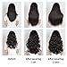 HSPJHTM Dark Brown Hair Extensions Wave 2 sets Clip in Hair Extension for Women Halloween 5 PCS 18