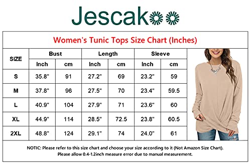 Jescakoo Oversized Long Sleeve Shirts For Women Business Fall Casual Basic Tops Xxl #TOP4