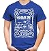 Alte Schule MZ Männer und Herren T-Shirt | DDR Motorrad Nostalgie Moped Ossi (M, Blau Druck: TS 250)