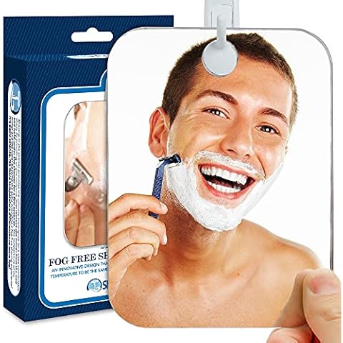 Espejo Antivaho The Shave Well Company con Gancho Adhesivo Extraíble Cover