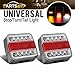 Produktbild PARTSAM 2PCS LED Rückleuchten Set für Anhänger 12V, 14 LED links rechts Rücklichter