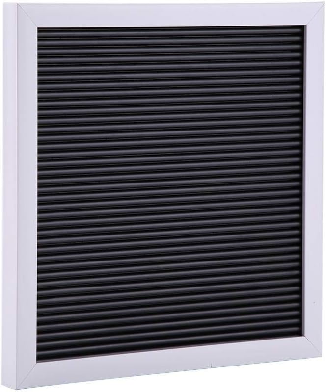 Letter Board - 25cm*25cm Message Felt Letter Board - Sign Changeable Letters Numbers Home Room Decor - for Bedroom, Living Room, Porch(White Frame)